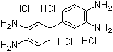 结构式 CAS# 7411-49-6, 3,3'-二氨基联苯胺四盐酸盐