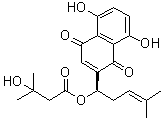 beta-Hydroxyisovalerylshikonin molecular structure (CAS 7415-78-3)