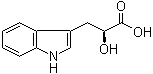 structure of CAS# 7417-65-4, L-Indole-3-lactic acid;L-3-(3-Indolyl)lactic acid; (2S)-2-Hydroxy-3-indoylpropanoic acid