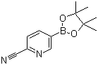 2-Cyanopyridine-5-boronic acid pinacol ester molecular structure (CAS 741709-63-7)