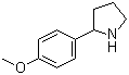 2-(4-Methoxyphenyl)pyrrolidine molecular structure (CAS 74190-66-2)