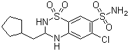 Cyclopenthiazide molecular structure (CAS 742-20-1)