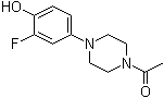 1-Acetyl-4-(3-fluoro-4-hydroxyphenyl)piperazine molecular structure (CAS 742067-12-5)