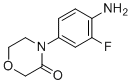 4-(4-Amino-3-fluorophenyl)morpholin-3-one molecular structure (CAS 742073-22-9)