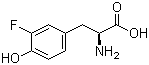 3-氟-L-酪氨酸分子结构 (CAS 7423-96-3)