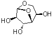 结构式 CAS# 7425-74-3, 1,6-脱水-beta-D-呋喃葡萄糖