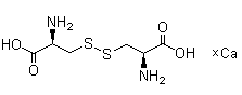L-胱氨酸钙盐分子结构 (CAS 74263-37-9)