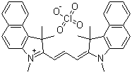 2-[3-(1,3-Dihydro-1,1,3-trimethyl-2H-benz[e]indol-2-ylidene)-1-propen-1-yl]-1,1,3-trimethyl-1H-benz[e]indolium perchlorate molecular structure (CAS 74276-27-0)