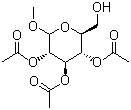 Methyl 2,3,4-triacetate-alpha-D-glucopyranoside molecular structure (CAS 7432-72-6)