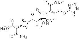 Cefotetan disodium molecular structure (CAS 74356-00-6)