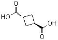 trans-1,3-Cyclobutanedicarboxylic acid molecular structure (CAS 7439-33-0)