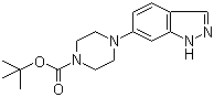 tert-Butyl 4-(1H-indazol-6-yl)piperazine-1-carboxylate molecular structure (CAS 744219-43-0)