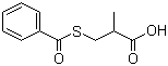 3-苯甲酰硫基-2-甲基丙酸分子结构 (CAS 74431-50-8)