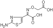(Z)-2-(2-氨基噻唑-4-基)-2-羧甲氧亚氨基乙酸分子结构 (CAS 74440-05-4)