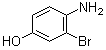 4-氨基-3-溴苯酚分子结构 (CAS 74440-80-5)