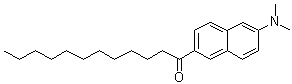 structure of CAS# 74515-25-6, 6-Lauroyl-2-(dimethylamino)naphthalene;Laurdan