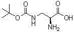 3-[[(1,1-Dimethylethoxy)carbonyl]amino]-L-alanine molecular structure (CAS 74536-29-1)