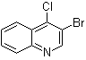 结构式 CAS# 74575-17-0, 3-溴-4-氯喹啉