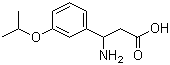 3-氨基-3-(3-异丙氧基苯基)丙酸分子结构 (CAS 745775-31-9)