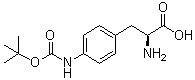 structure of CAS# 74578-48-6, 4-[[(1,1-Dimethylethoxy)carbonyl]amino]-L-phenylalanine;(2S)-2-Amino-3-[4-(tert-butoxycarbonylamino)phenyl]propanoic acid