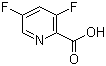3,5-Difluoropyridine-2-carboxylic acid molecular structure (CAS 745784-04-7)