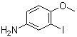 3-Iodo-4-methoxybenzenamine molecular structure (CAS 74587-12-5)
