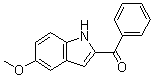 (5-Methoxy-1H-indol-2-yl)phenylmethanone molecular structure (CAS 74588-78-6)