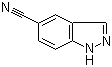 1H-Indazole-5-carbonitrile molecular structure (CAS 74626-47-4)
