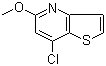 7-氯-5-甲氧基噻吩并[3,2-b]吡啶分子结构 (CAS 74695-46-8)