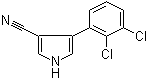 structure of CAS# 74738-17-3, Fenpiclonil;4-Cyano-3-(2,3-dichlorophenyl)pyrrole; Beret; CGA 142705