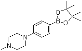 structure of CAS# 747413-21-4, 4-(4-Methyl-1-piperazinyl)benzeneboronic acid pinacol ester;1-Methyl-4-[4-(4,4,5,5-tetramethyl-1,3,2-dioxaborolan-2-yl)phenyl]piperazine