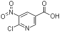 结构式 CAS# 7477-10-3, 6-氯-5-硝基烟酸