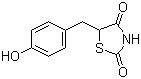 5-(4-Hydroxybenzyl)-1,3-thiazolidine-2,4-dione molecular structure (CAS 74772-78-4)