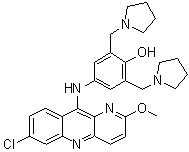 Pyronaridine molecular structure (CAS 74847-35-1)