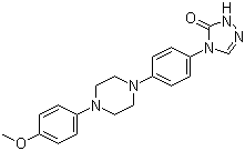 2,4-Dihydro-4-[4-[4-(4-methoxyphenyl)piperazin-1-yl]phenyl]-3H-1,2,4-triazol-3-one molecular structure (CAS 74853-07-9)