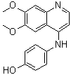 4-[(6,7-Dimethoxy-4-quinolinyl)amino]phenol molecular structure (CAS 748707-58-6)