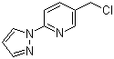 5-Chloromethyl-2-(pyrazol-1-yl)pyridine molecular structure (CAS 748796-39-6)