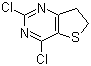 structure of CAS# 74901-69-2, 2,4-Dichloro-6,7-dihydrothieno[3,2-d]pyrimidine