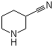 3-哌啶甲腈分子结构 (CAS 7492-88-8)