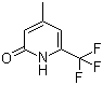4-Methyl-6-(trifluoromethyl)pyridin-2(1H)-one molecular structure (CAS 749256-84-6)