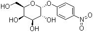 结构式 CAS# 7493-95-0, 4-硝基苯基 alpha-D-吡喃半乳糖苷