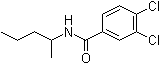structure of CAS# 7497-07-6, 3,4-Dichloro-N-(1-methylbutyl)-benzamide;NSC 405020
