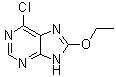6-Chloro-8-ethoxy-9H-purine molecular structure (CAS 7498-25-1)