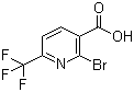 结构式 CAS# 749875-07-8, 2-溴-6-三氟甲基吡啶-3-羧酸