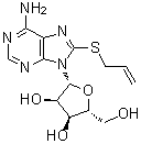 8-Allylthioadenosine molecular structure (CAS 75059-23-3)