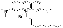structure of CAS# 75168-11-5, Acridine Orange 10-nonyl bromide;3,6-Bis(dimethylamino)-10-nonylacridinium bromide