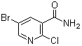 5-溴-2-氯烟酰胺分子结构 (CAS 75291-85-9)