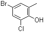 4-Bromo-2-chloro-6-methylphenol molecular structure (CAS 7530-27-0)