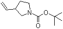 结构式 CAS# 753015-96-2, 1-Boc-3-乙烯基吡咯烷; 3-乙烯基吡咯烷-1-甲酸叔丁酯