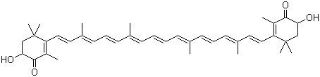 虾青素分子结构 (CAS 7542-45-2)
